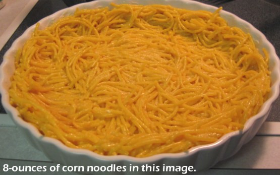 corn noodles for spaghetti pie crust